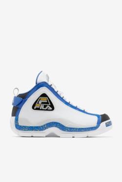 2 Zapatillas Fila Grant Hill Hombre Blancas Azules Limón | Fila431XF