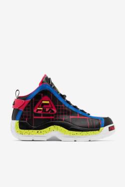 2 Zapatillas Fila Grant Hill Hombre Negras Azules Rojas | Fila950SQ