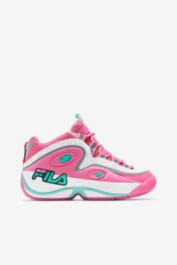 3 Zapatillas Fila Grant Hill Mujer Blancas Rosas | Fila689WG