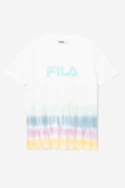 Camiseta Fila Alivia Tie Dye Tee Mujer Blancas | Fila641UE