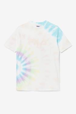 Camiseta Fila Alivia Tie Dye Tee Mujer Creme | Fila179TE