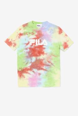 Camiseta Fila Alivia Tie Dye Tee Mujer Verde Blancas Rojas | Fila230EN