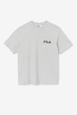 Camiseta Fila Curtis Pocket Tee Hombre Gris Claro | Fila726RK