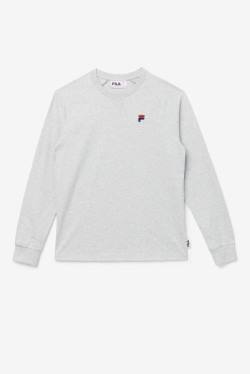 Camiseta Fila Flynn Long Sleeve Tee Hombre Gris Claro | Fila375KW