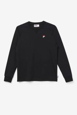 Camiseta Fila Flynn Long Sleeve Tee Mujer Negras | Fila104SH