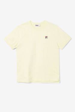 Camiseta Fila Guillo Tee Hombre Amarillo Blancas | Fila903GO