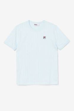 Camiseta Fila Guillo Tee Hombre Azules Blancas | Fila781FI