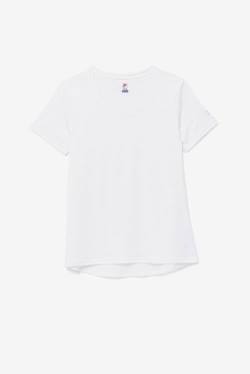 Camiseta Fila Pickleball Silky V-neck Mujer Blancas | Fila017AM