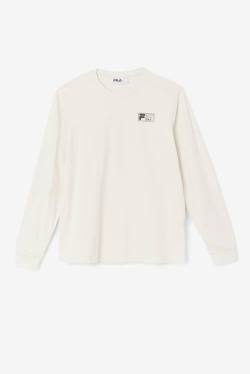 Camiseta Fila Rappel Long Sleeve Tee Hombre Blancas | Fila842AD