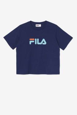 Camiseta Fila Thea Tee Mujer Azul Marino | Fila583ZJ