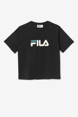 Camiseta Fila Thea Tee Mujer Negras | Fila368ZD