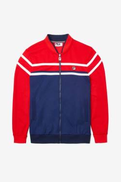 Chaquetas Fila Naso Hombre Azul Marino Rojas Blancas | Fila057WF