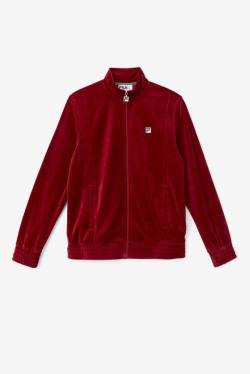 Chaquetas Fila O-fit Velour Hombre Rojas | Fila076TJ