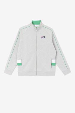 Chaquetas Fila Sutton Pista Hombre Gris Claro Blancas | Fila720XG