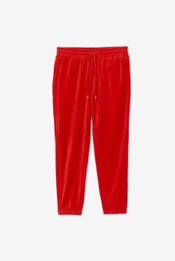 Pantalones Fila Deverall Velour Hombre Rojas | Fila203NF