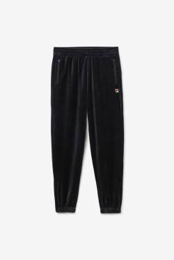 Pantalones Fila Dortmund Velour Jogger Hombre Negras | Fila127ID