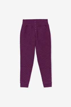 Pantalones Fila Finley High Rise Quilted Jogger Mujer Burdeos | Fila708XH