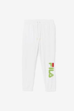 Pantalones Fila Mansur Velour Hombre Blancas Verde Rojas | Fila428CN