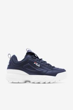 Premium Zapatillas Fila Disruptor 2 Hombre Azul Marino Blancas Rojas | Fila609UA