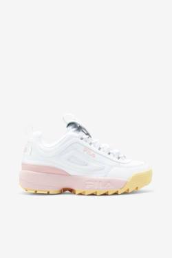 Premium Zapatillas Fila Disruptor 2 Mujer Blancas Rosas | Fila486WD