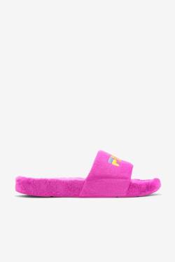 Sandalias de Diapositivas Fila Terry Drifter Hombre Fucsia Moradas Amarillo | Fila593GA