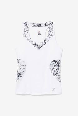 Top Deportivo Fila Pickleball Halter Tank Mujer Blancas | Fila850DW