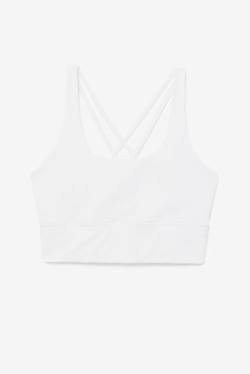 Top Deportivo Fila Uplift Cross Back Bra Mujer Blancas | Fila362LZ