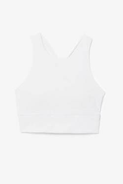 Top Deportivo Fila Uplift High Neck Sports Bra Mujer Blancas | Fila827XR