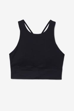 Top Deportivo Fila Uplift High Neck Sports Bra Mujer Negras | Fila947FA