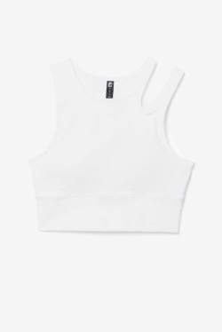 Top Deportivo Fila Uplift Slice Crop Bra Mujer Blancas | Fila716NH