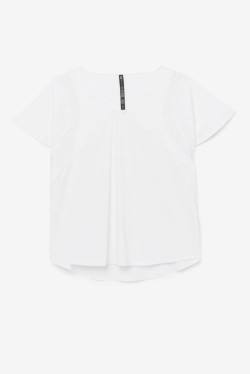 Top Deportivo Fila Uplift Textured Sleeve Mujer Blancas | Fila340YL