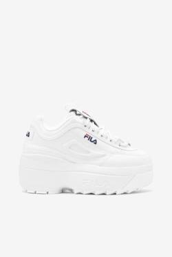 Wedge Zapatillas Fila Disruptor 2 Mujer Blancas Azul Marino Rojas | Fila270XZ