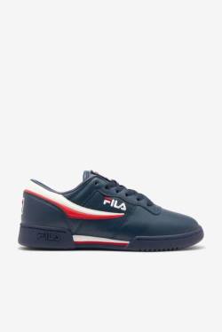 Zapatillas Fila Original Fitness Hombre Azul Marino Blancas Rojas | Fila081PK