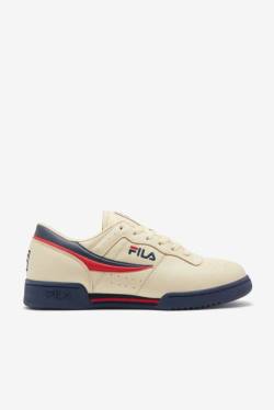 Zapatillas Fila Original Fitness Hombre Creme Azul Marino Rojas | Fila507GZ