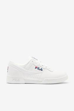 Zapatillas Fila Original Fitness Hombre Blancas Azul Marino Rojas | Fila542JX