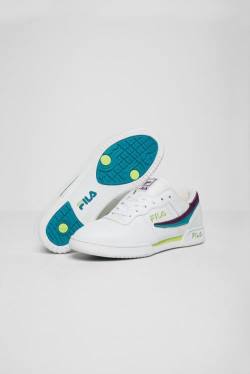 Zapatillas Fila Original Fitness Hombre Blancas Moradas Verde | Fila876VG