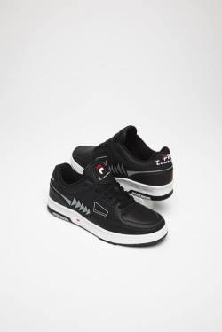 Zapatillas Fila Tourissimo Low Hombre Negras Blancas Rojas | Fila234IC