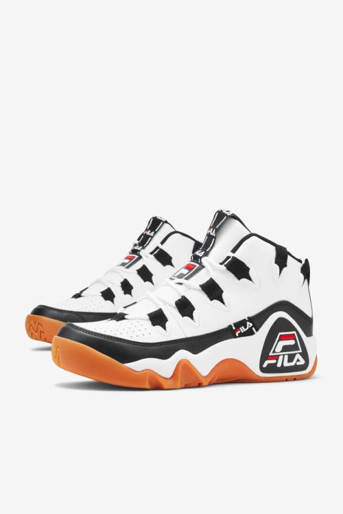 1 Tarvos Zapatillas Fila Grant Hill Hombre Blancas Negras Rojas | Fila472IE