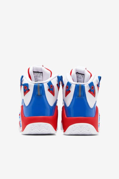 1 Zapatillas Fila Grant Hill Hombre Blancas Rojas Azules | Fila106FE