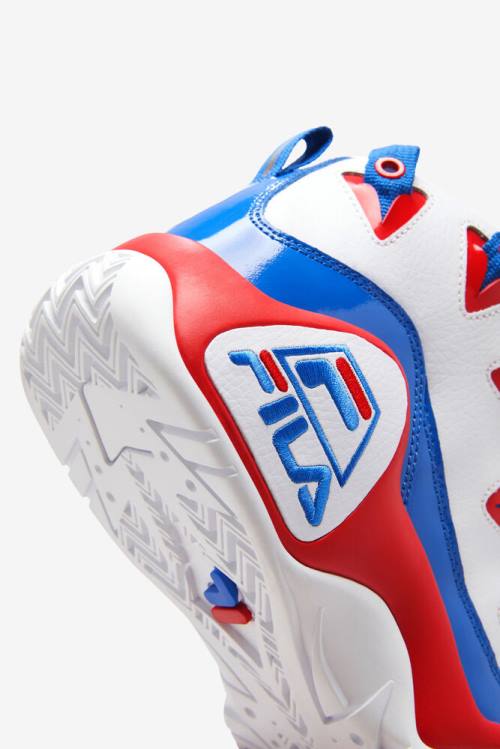 1 Zapatillas Fila Grant Hill Hombre Blancas Rojas Azules | Fila106FE