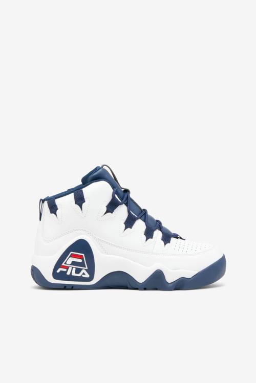 1 Zapatillas Fila Grant Hill Mujer Blancas Azul Marino Rojas | Fila571ZW