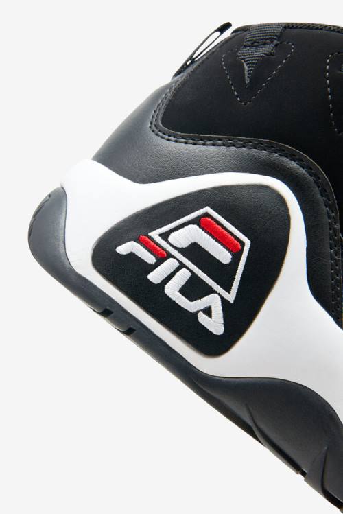 1 Zapatillas Fila Grant Hill Mujer Negras Blancas Rojas | Fila683RC