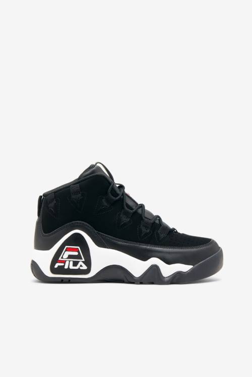 1 Zapatillas Fila Grant Hill Mujer Negras Blancas Rojas | Fila683RC