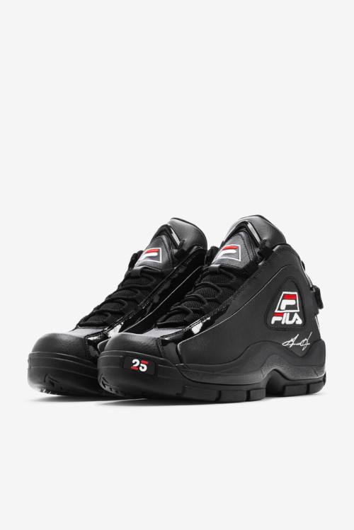 2 25th Anniversary Edition Zapatillas Fila Grant Hill Hombre Negras Blancas Rojas | Fila295FJ