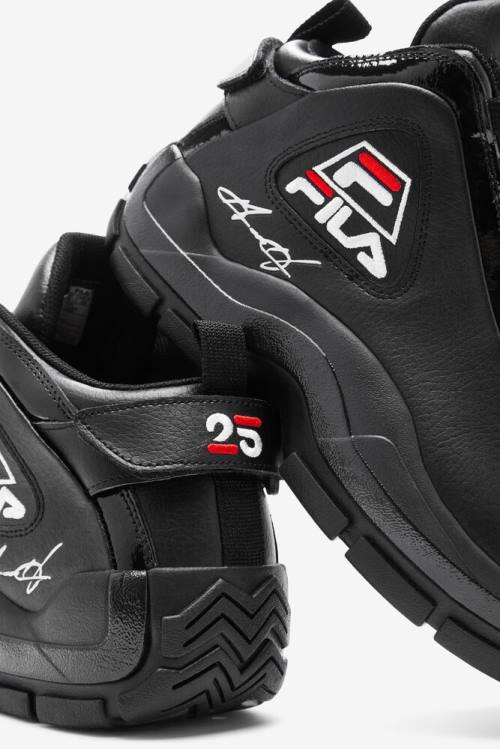 2 25th Anniversary Edition Zapatillas Fila Grant Hill Hombre Negras Blancas Rojas | Fila295FJ