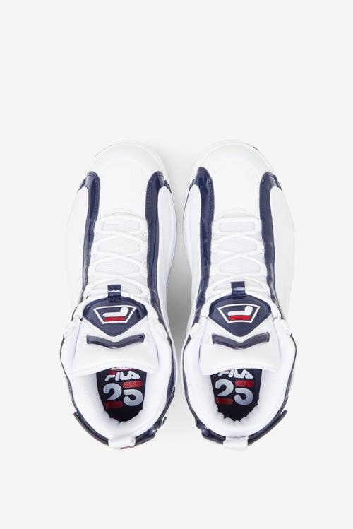 2 25th Anniversary Edition Zapatillas Fila Grant Hill Hombre Blancas Azul Marino Rojas | Fila810JX