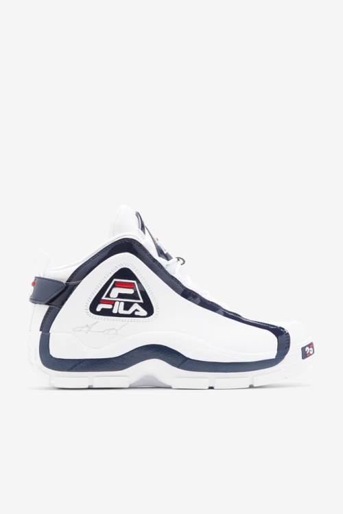 2 25th Anniversary Edition Zapatillas Fila Grant Hill Hombre Blancas Azul Marino Rojas | Fila810JX