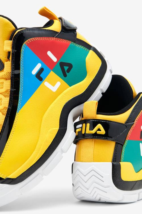 2 Festival Zapatillas Fila Grant Hill Hombre Negras Azules Turquesa Claro | Fila809PC