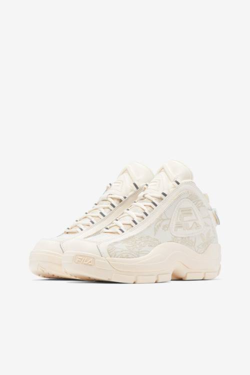 2 Floral Jacquard Zapatillas Fila Grant Hill Mujer Blancas | Fila510PF