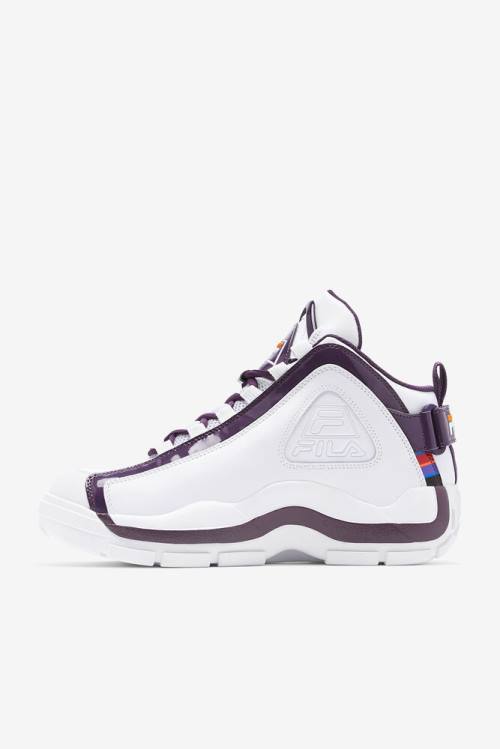 2 History Zapatillas Fila Grant Hill Hombre Blancas Moradas Naranjas | Fila604UA